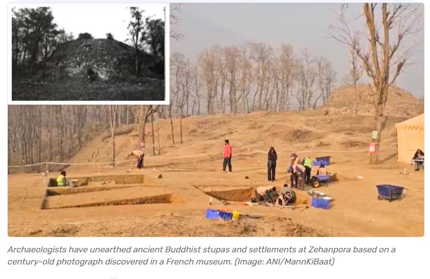 Buddhist stupas at Zehanpora